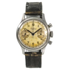 Breitling Premier 790 Men’s Hand Winding Used Watch Chronograph SS