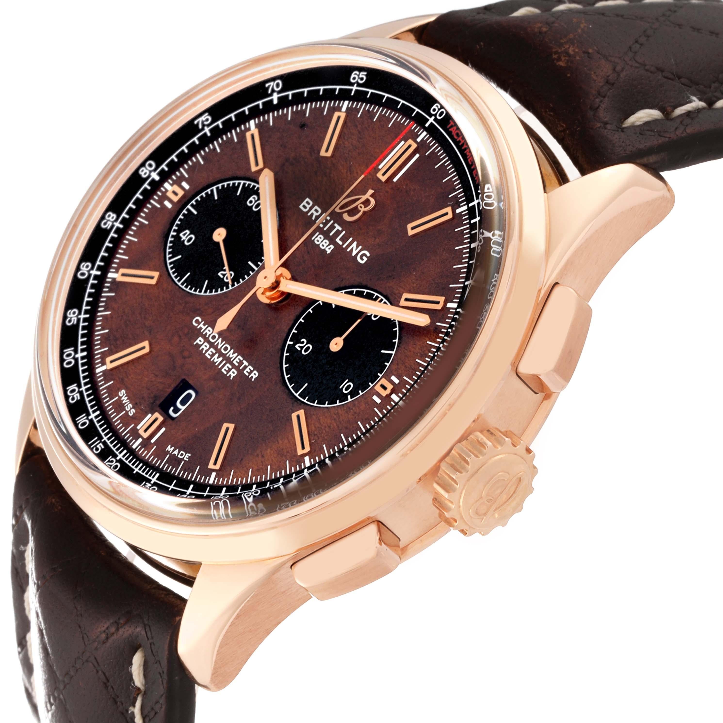 Breitling Premier B01 Bentley Centenary Limited Edition Rose Gold Mens Watch For Sale 2