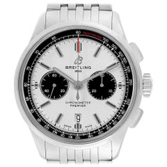 Breitling Premier B01 Chronograph 42 Steel Men's Watch AB0118 Box Papers