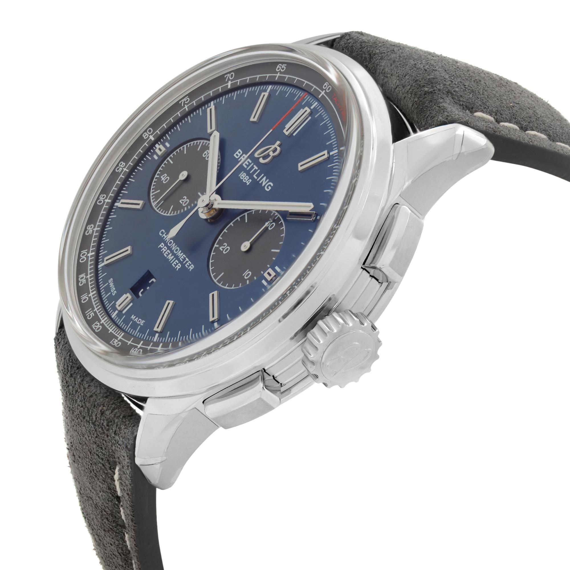breitling chronometer premier blue