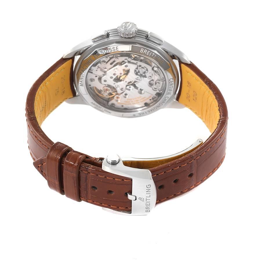 Breitling Premier B09 Chronograph 40 Grünes Zifferblatt Stahl Herrenuhr AB0930 Box Card im Angebot 4