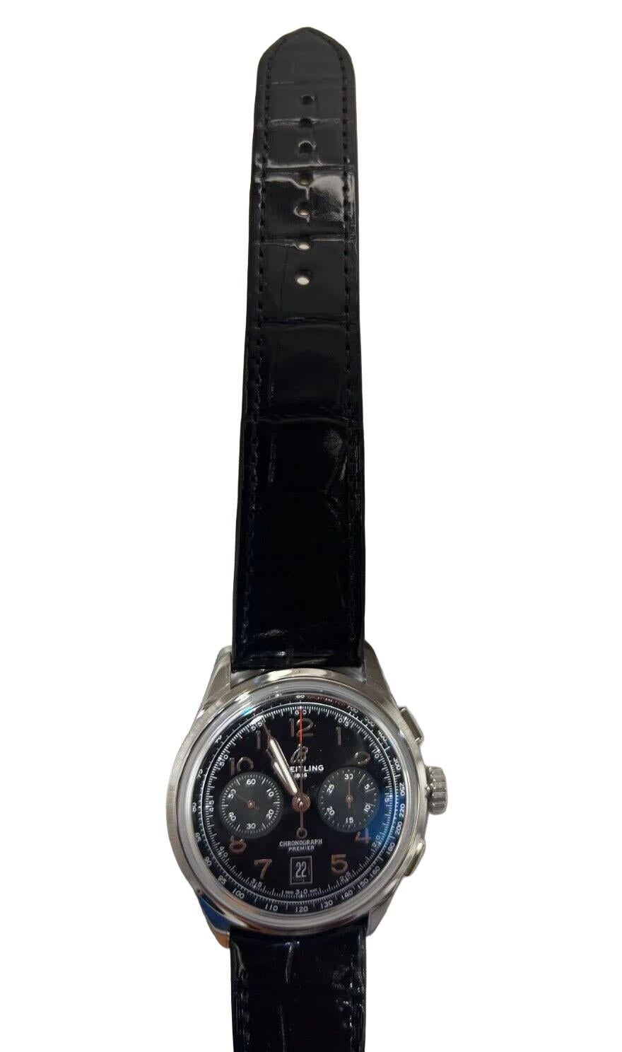 Breitling Premier Schwarz 42mm Uhr für Erwachsene - AB0145221B1P1 für Damen oder Herren im Angebot