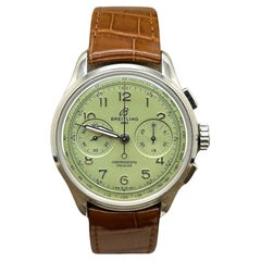 Breitling Premier Chronograph B09 AB0930 40mm Pistachio Dial Steel Box Booklet
