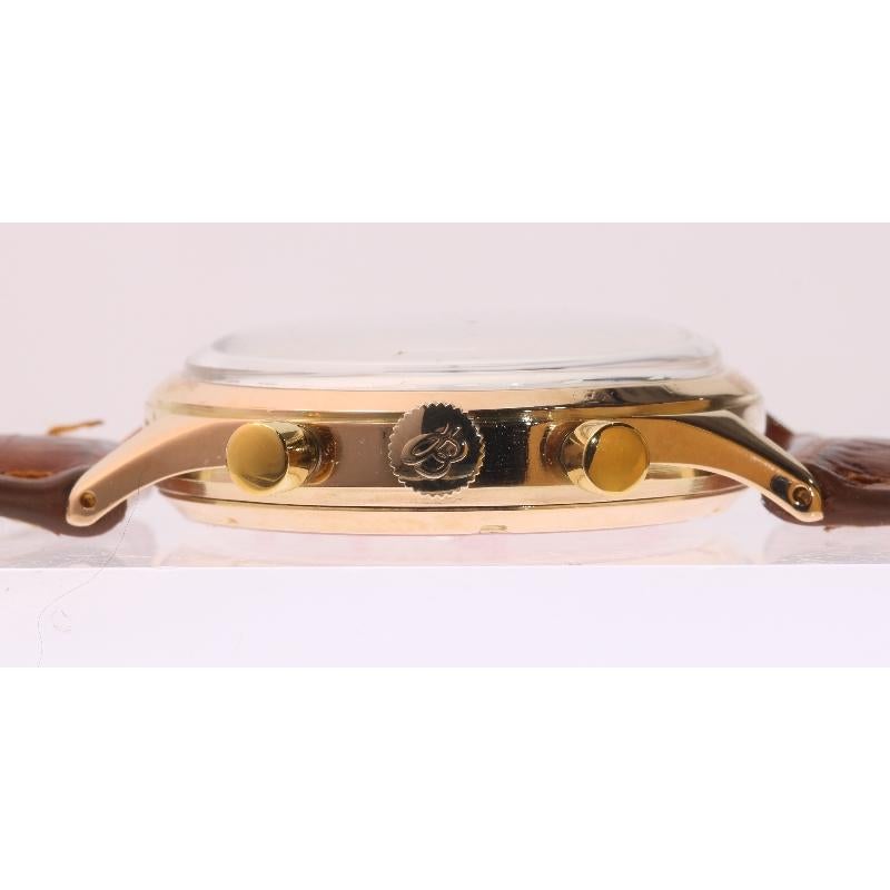 Breitling Premier Men's Rose Gold Watch, circa 1945, Ref 593236-790 For Sale 3