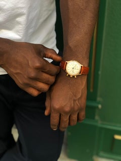 Breitling Premier Men's Rose Gold Watch, circa 1945, Ref 593236-790