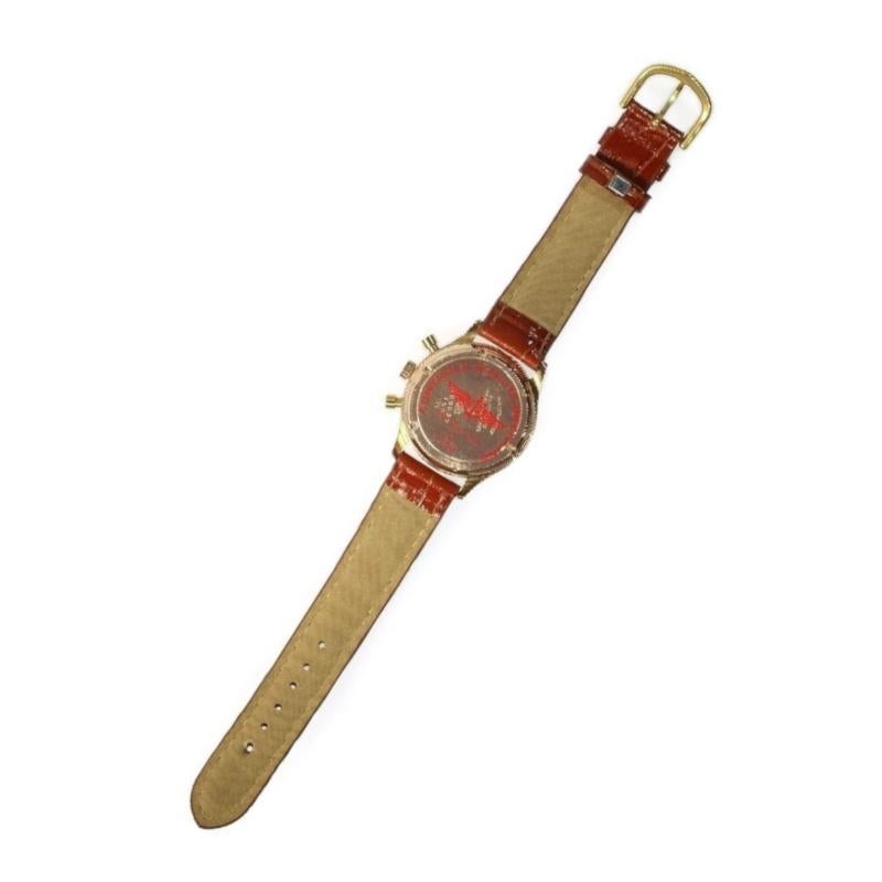 Breitling Premier Men's Rose Gold Watch, circa 1945, Ref 593236-790 For Sale 1