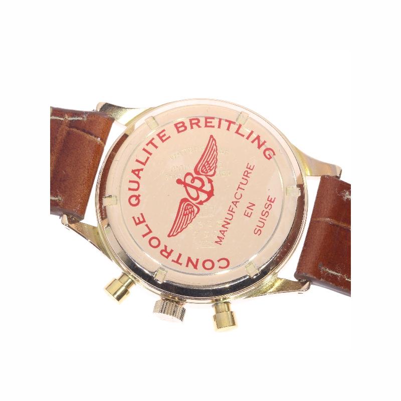 Retro Breitling Premier Men's Rose Gold Watch, circa 1945, Ref 593236-790 For Sale