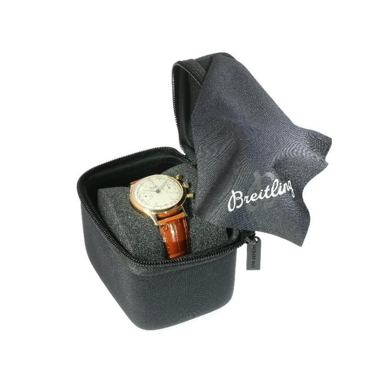Breitling Premier Men's Rose Gold Watch, circa 1945, Ref 593236-790 For Sale 4