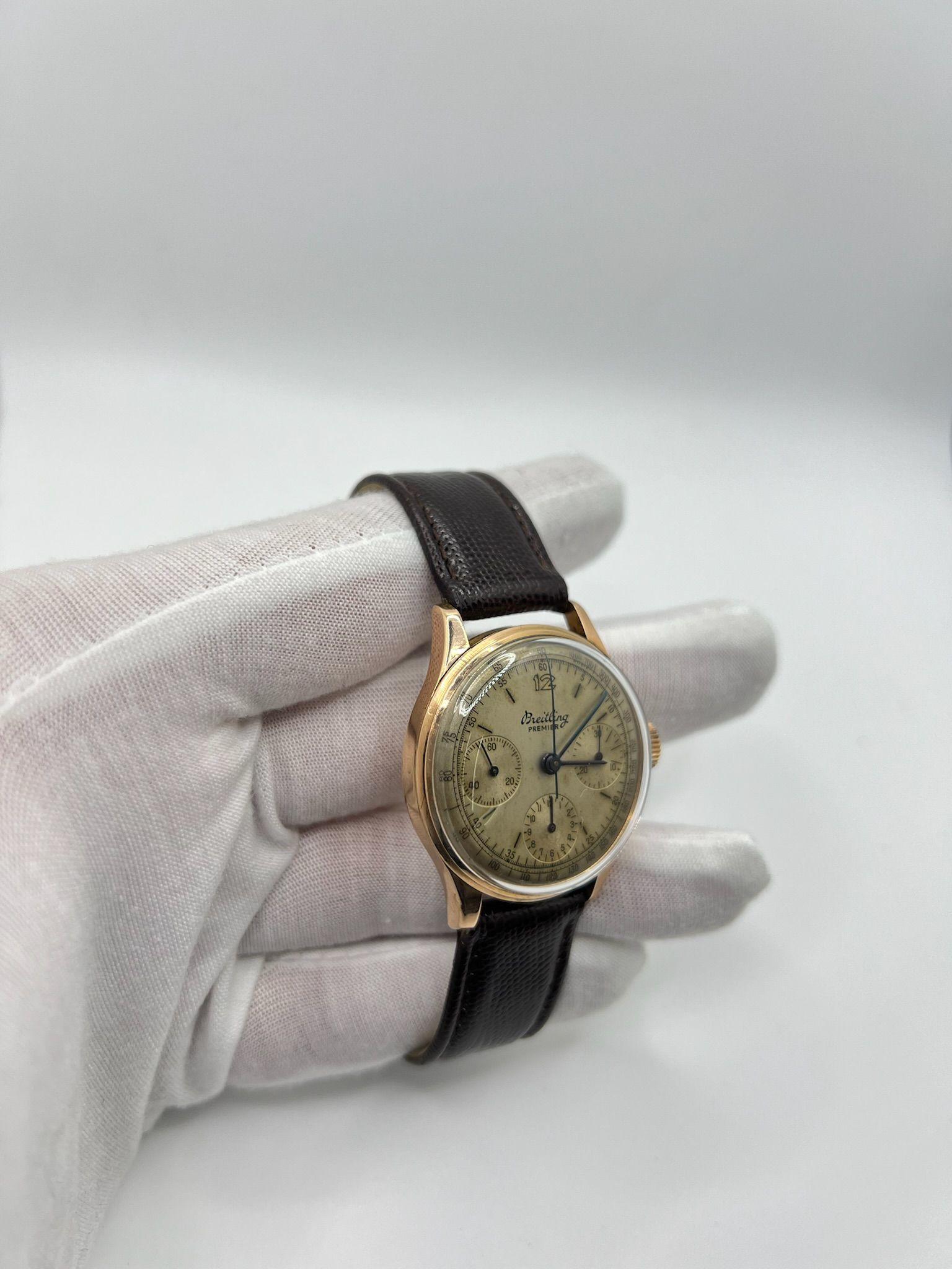 Breitling Premier Oro Rosa en Excelente estado para la venta en PARIS, FR
