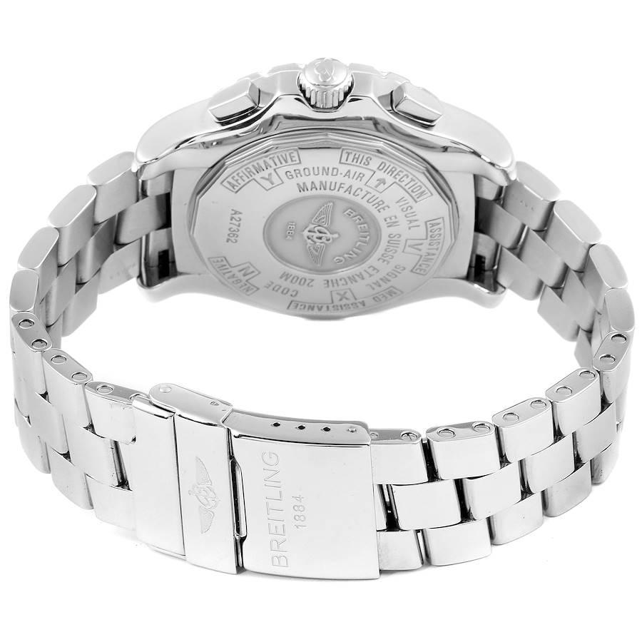 Breitling Professional Skyracer Silber Zifferblatt Stahl Herrenuhr A27362 Papiere im Angebot 5