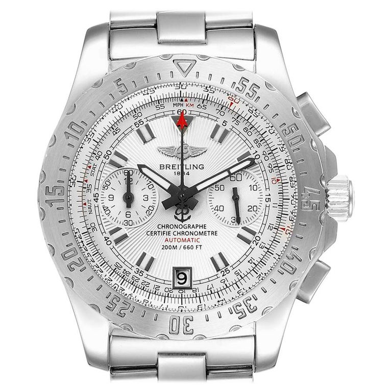 Breitling Professional Skyracer Silver Dial Steel Mens Watch A27362 Papers  For Sale at 1stDibs | breitling skyracer a27362, breitling a27362