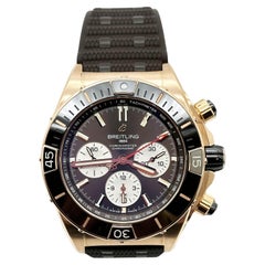 Breitling Super Chronomat B01 44 RB0136 Brown Dial 18K Rose Gold Box Paper 2022