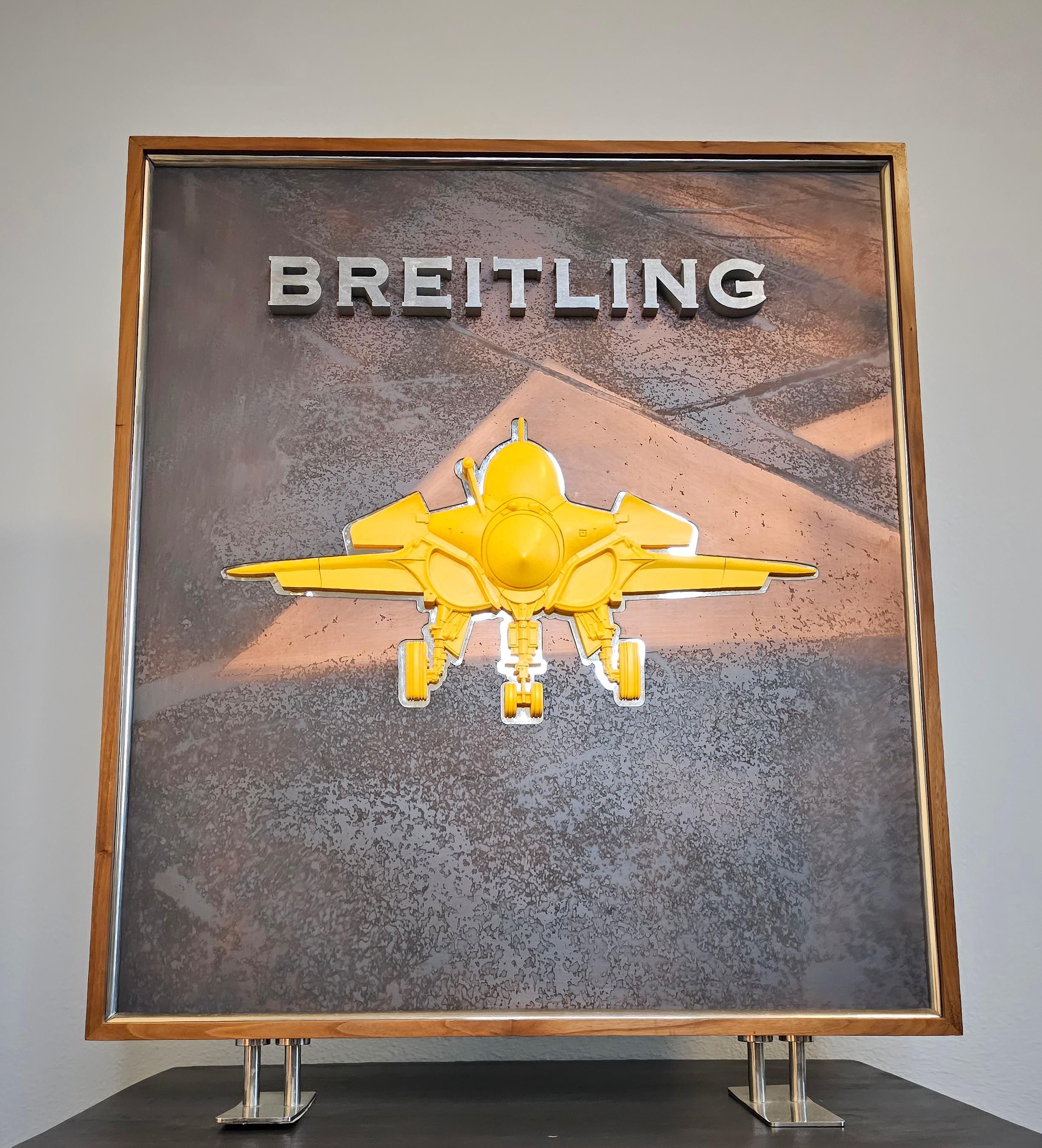 Breitling Retail Store Display Advertising Sign  For Sale 13
