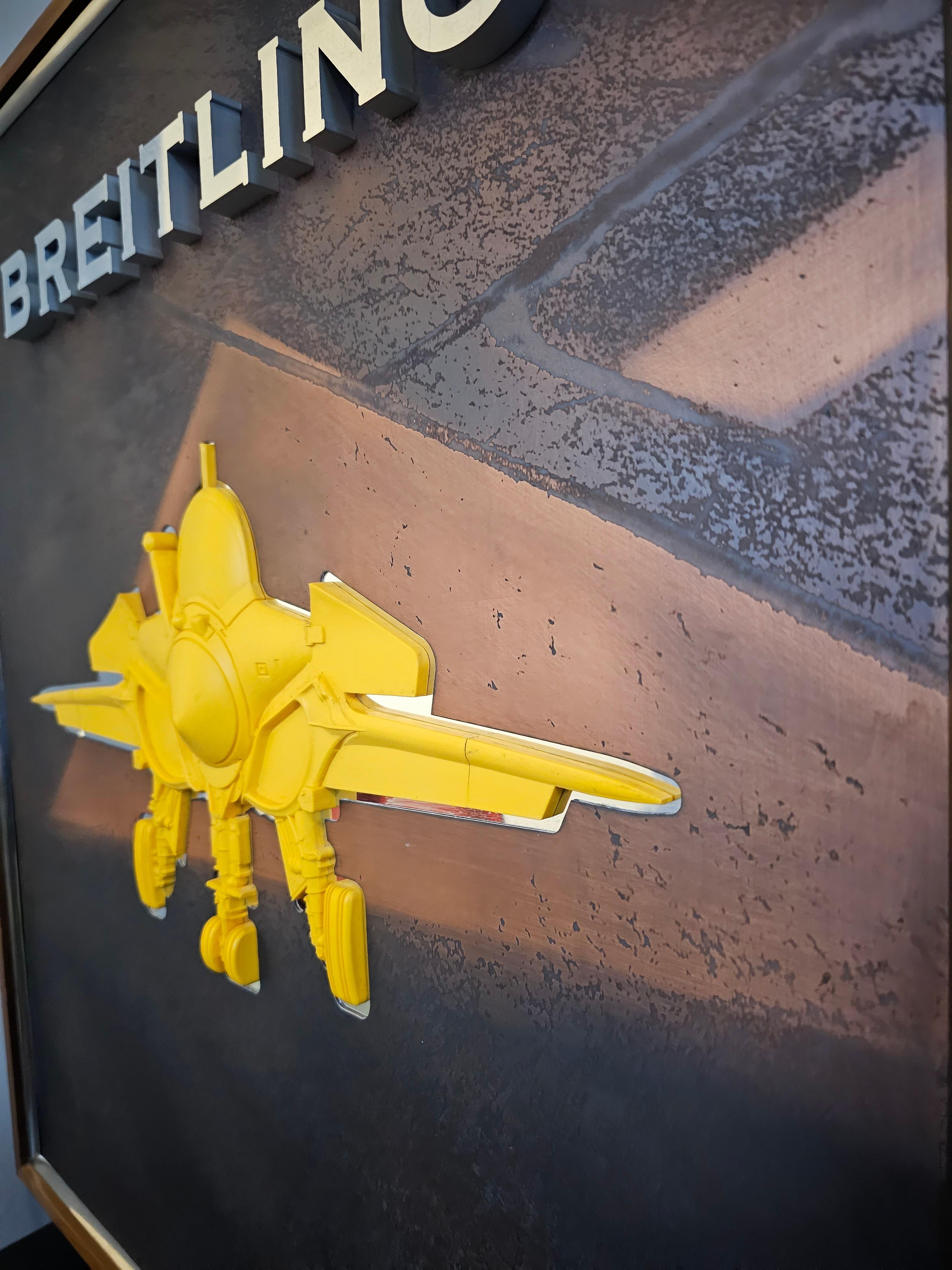 Breitling Retail Store Display-Werbeschild im Zustand „Relativ gut“ im Angebot in Forney, TX