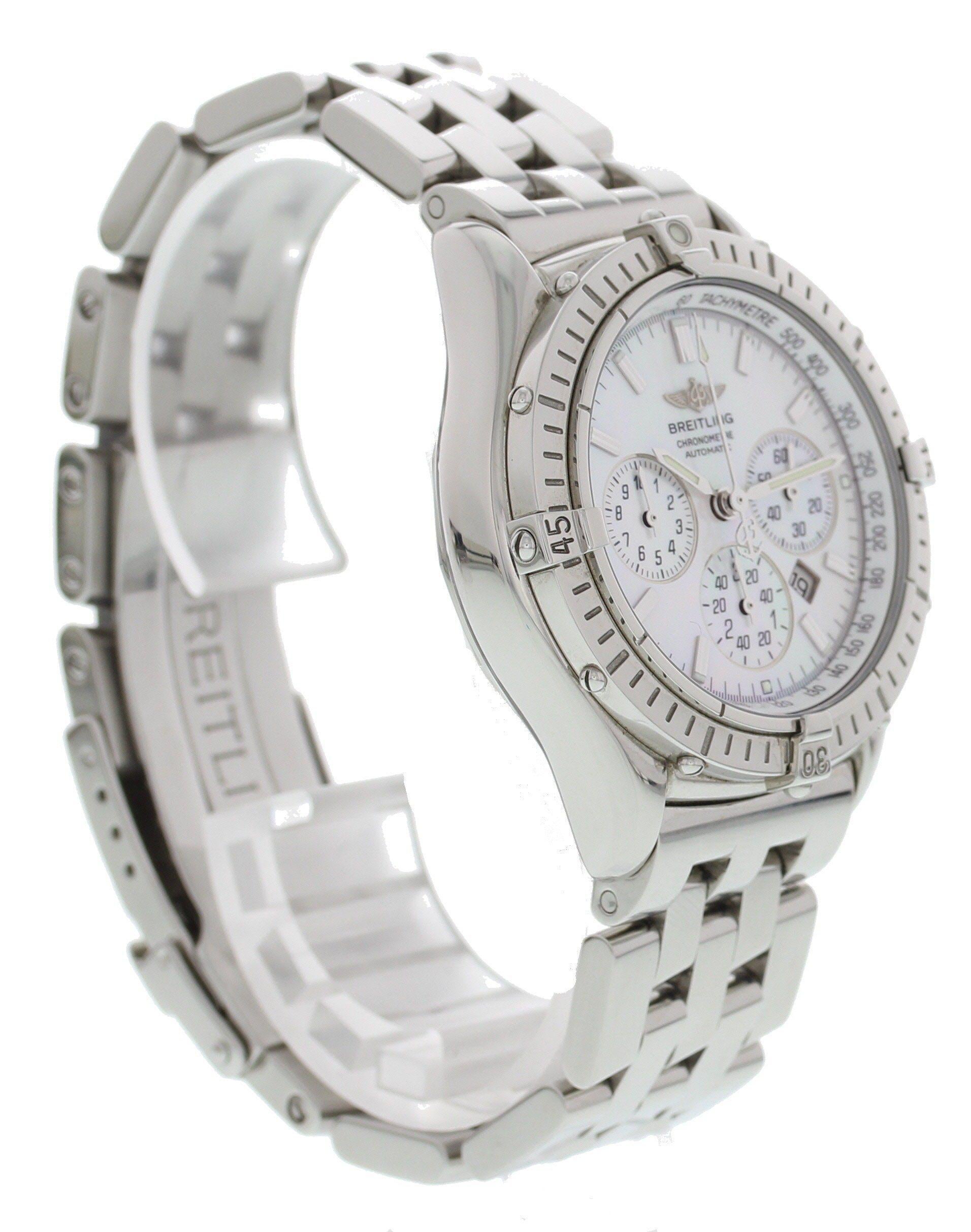 Flyback Chronograph Automatik „Flyback“ von Breitling Shadows, A35312 im Zustand „Hervorragend“ in Great Neck, NY