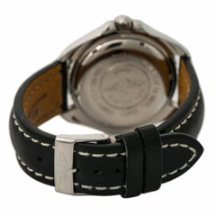 Breitling Shark A58605 Men's Quartz Watch Black Dial Stainless Steel