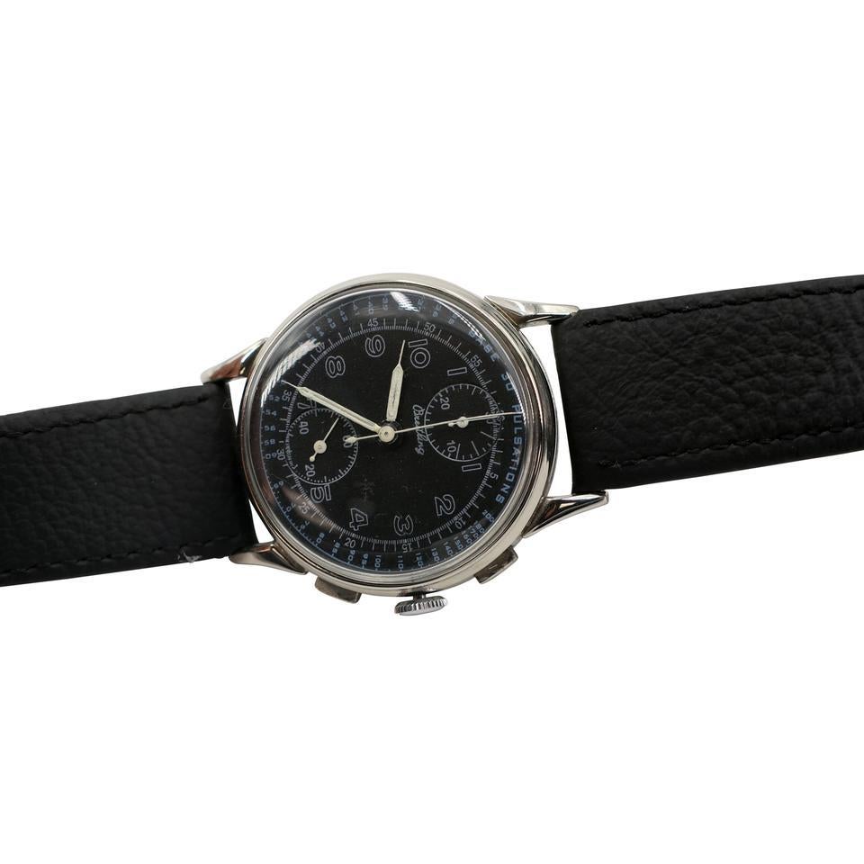 Montre chronographe militaire Breitling Silver Dial 1013 en vente 6