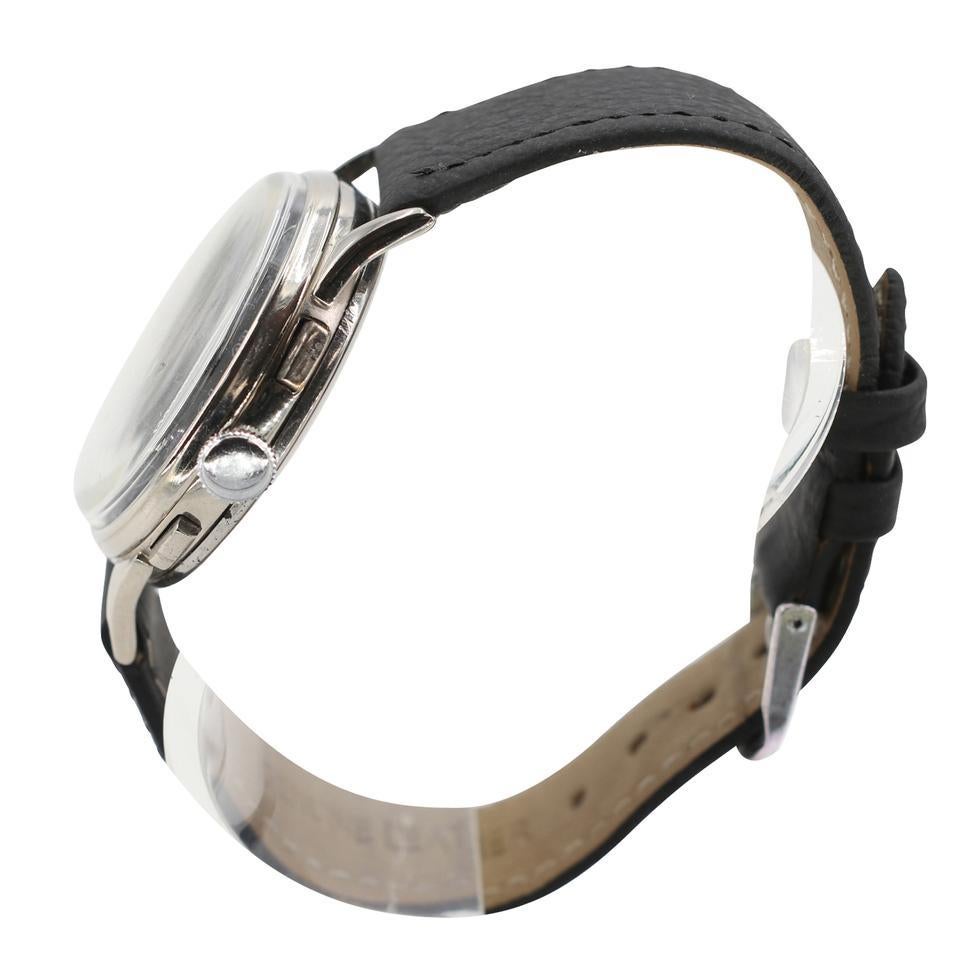 Montre chronographe militaire Breitling Silver Dial 1013 en vente 2