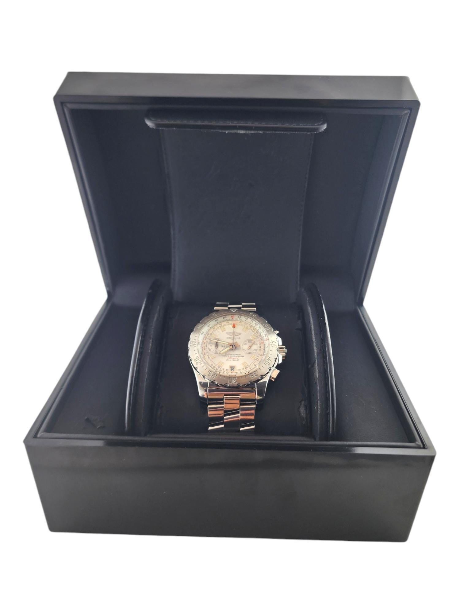 Breitling Skyracer Men's Automatic Watch A27362 Stainless Silver Dial #19097 11