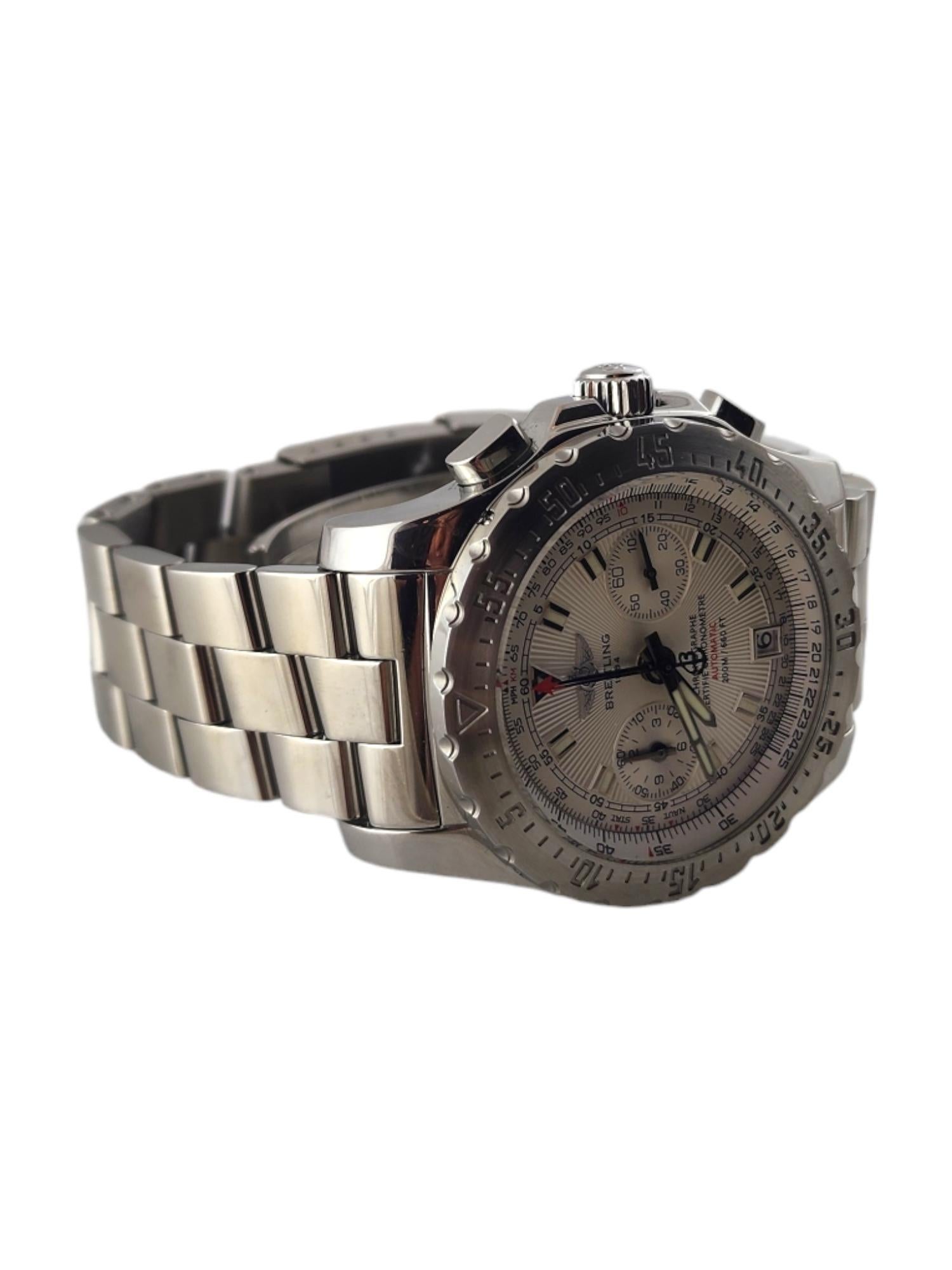 Contemporary Breitling Skyracer Men's Automatic Watch A27362 Stainless Silver Dial #19097