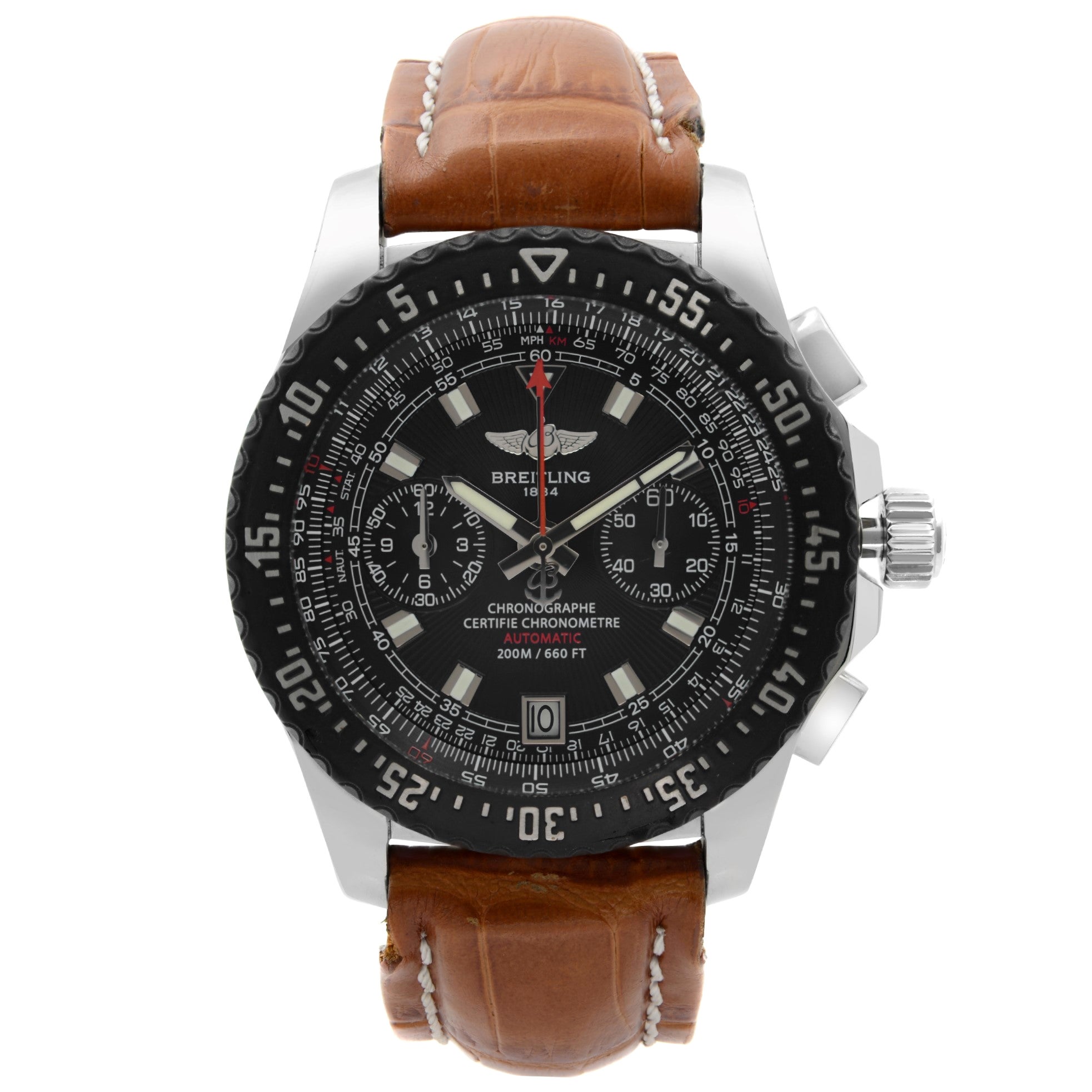 Breitling Skyracer Raven Steel Black Dial Automatic Mens Watch A27364