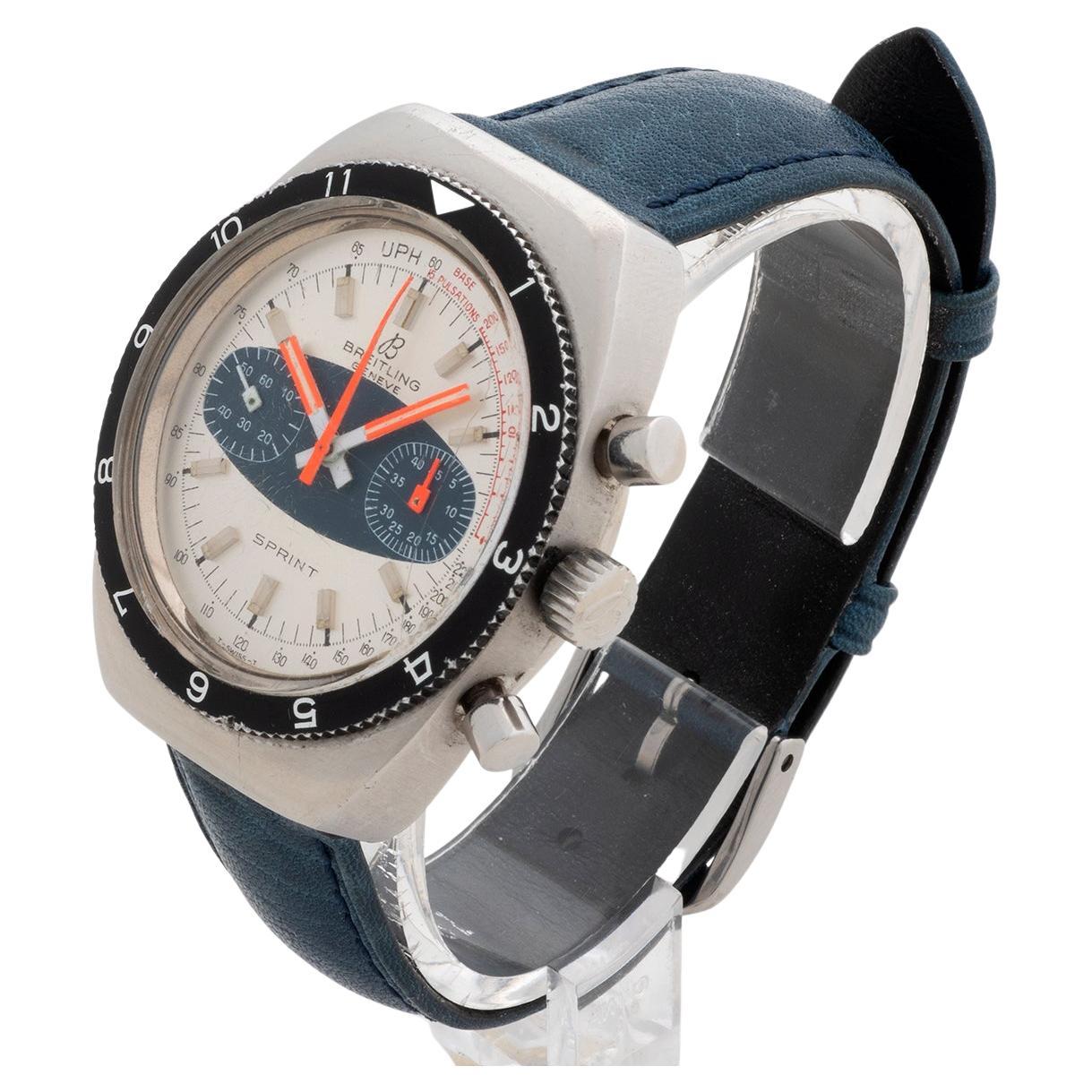 Montre-bracelet Breitling Sprint Chronograph Ref 2212 . Avec cadran "Surfboard". 1969