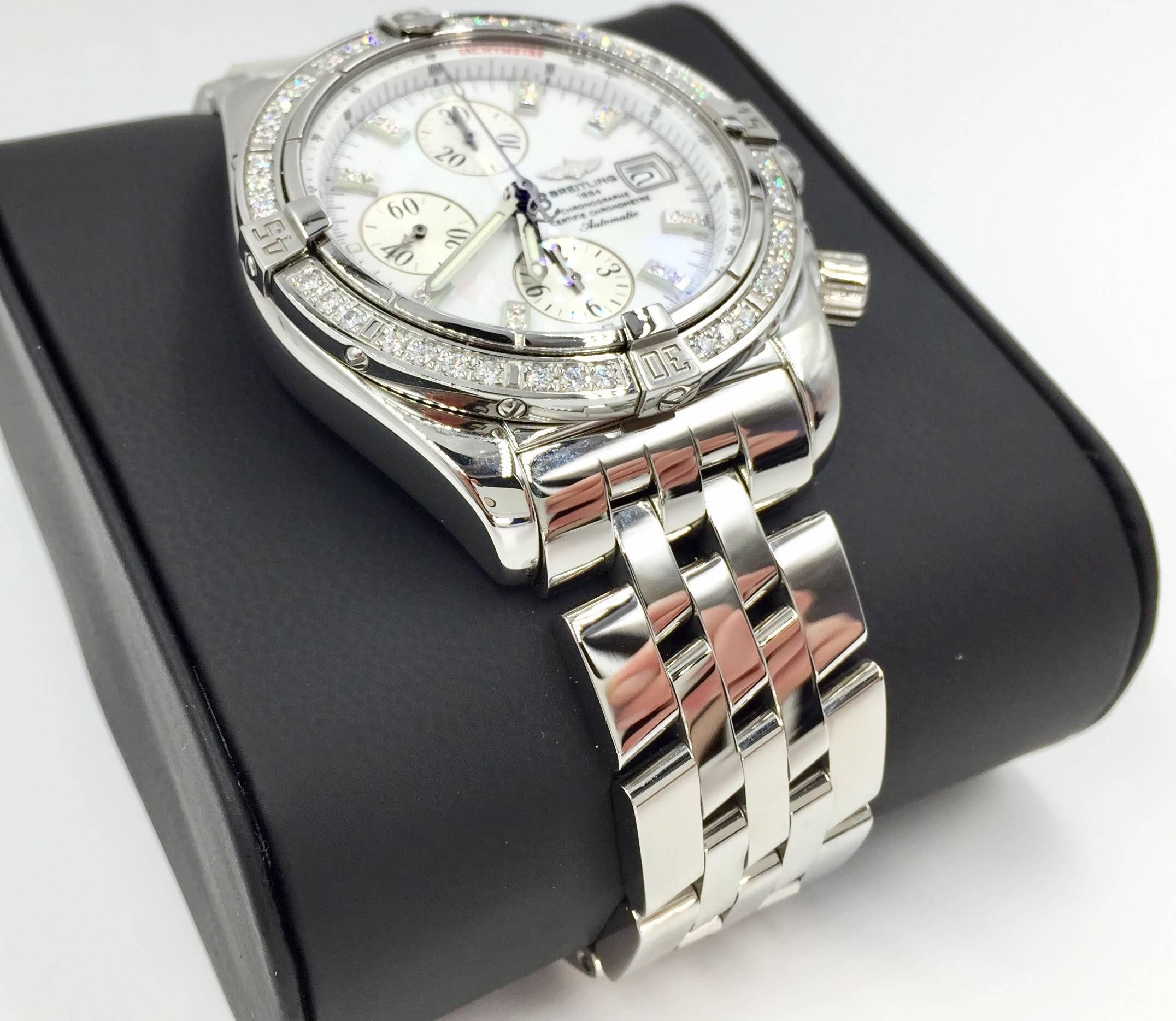 breitling mother of pearl