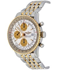 Breitling Yellow Gold Stainless Steel Navitimer Automatic Wristwatch