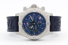 Breitling Edelstahl Avenger Seawolf A73390 Blauer Quarz 45,4 mm