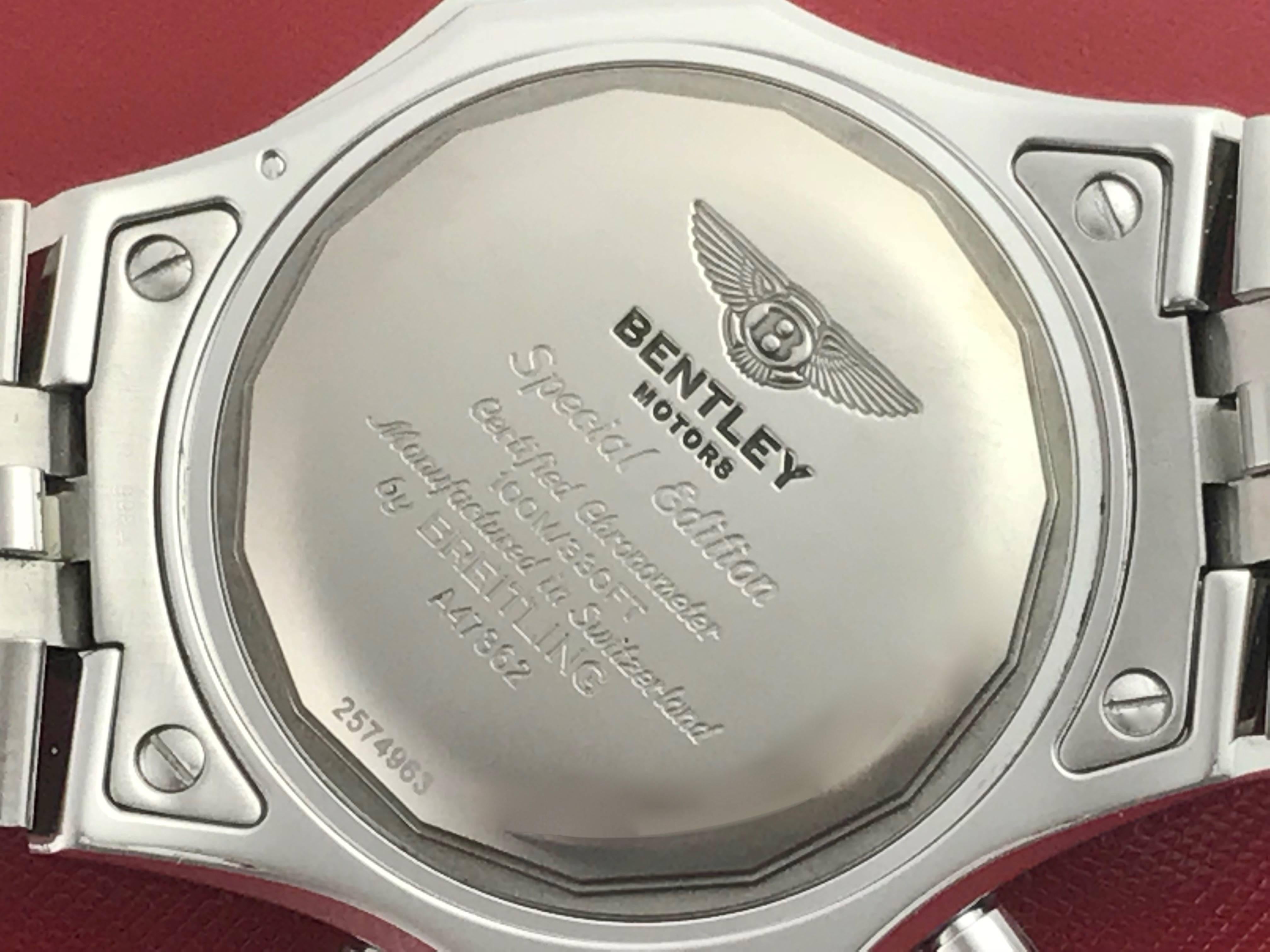 Breitling Stainless Steel Bentley GMT Special Edition Automatic Wristwatch 1