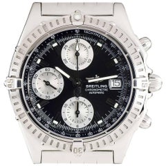 Breitling Stainless Steel Black Dial Chronomat Automatic Wristwatch Ref A13352 Breitling Stainless Steel Black Dial Chronomat Automatic Wristwatch Ref A13352