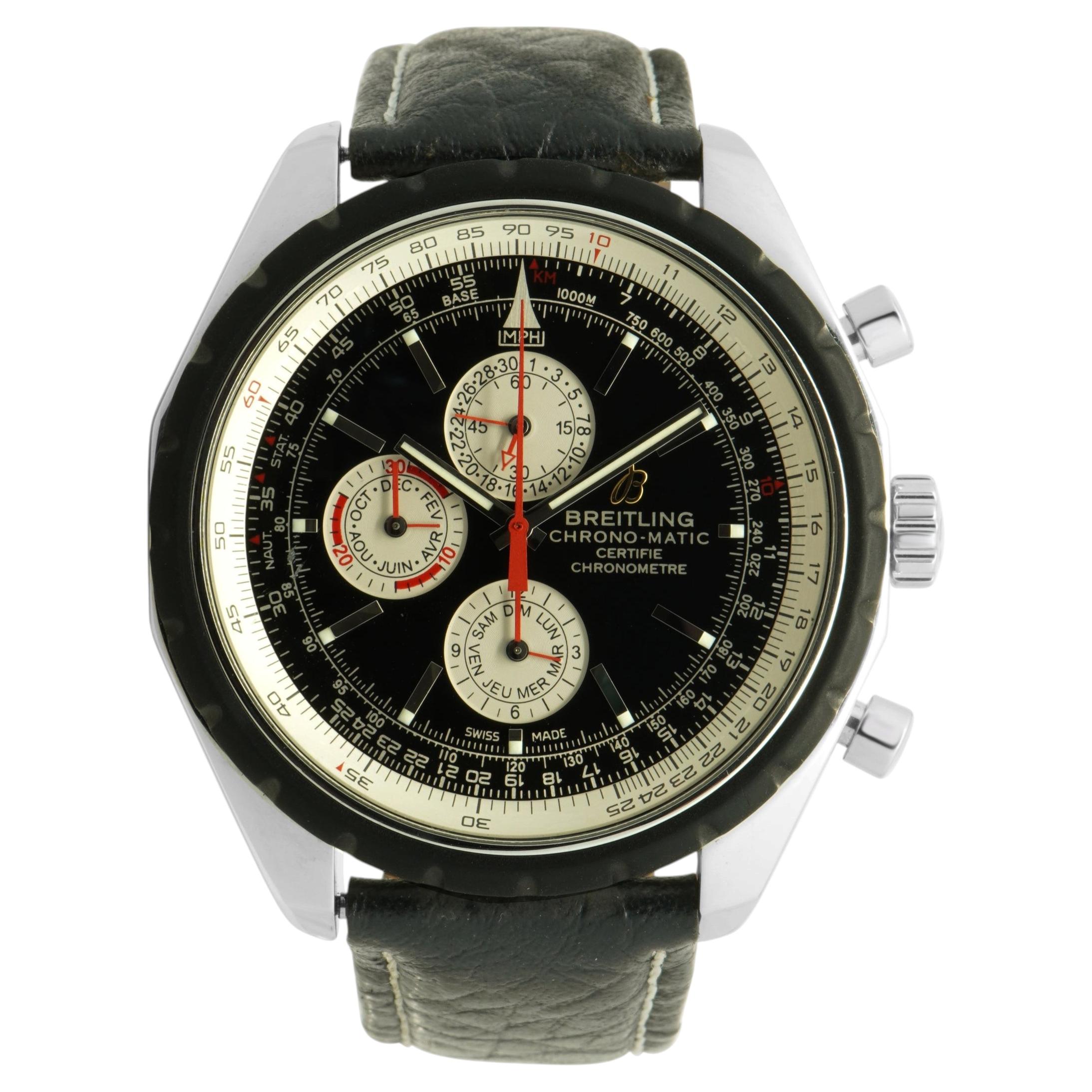Breitling Chrono-Matic en acier inoxydable, 49 mm