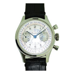 Breitling Stainless Steel Chronograph Doctors Pulsation Watch