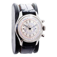 Breitling Stainless Steel Chronograph Doctors Pulsation Watch with Original Dial