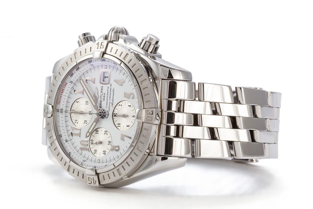 Contemporary Breitling Stainless Steel Chronomat Evolution Automatic Watch A13356