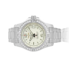 Breitling Colt Lady de acero inoxidable con bisel de diamantes, 33 mm