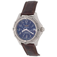 Armbanduhr aus Edelstahl mit Colt-Ocean-Quarz von Breitling Ref A64350