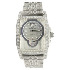 Breitling, bague Flying B en acier inoxydable sertie de diamants d'usine