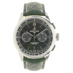 Used Breitling Stainless Steel Green Premier B01 Chronograph