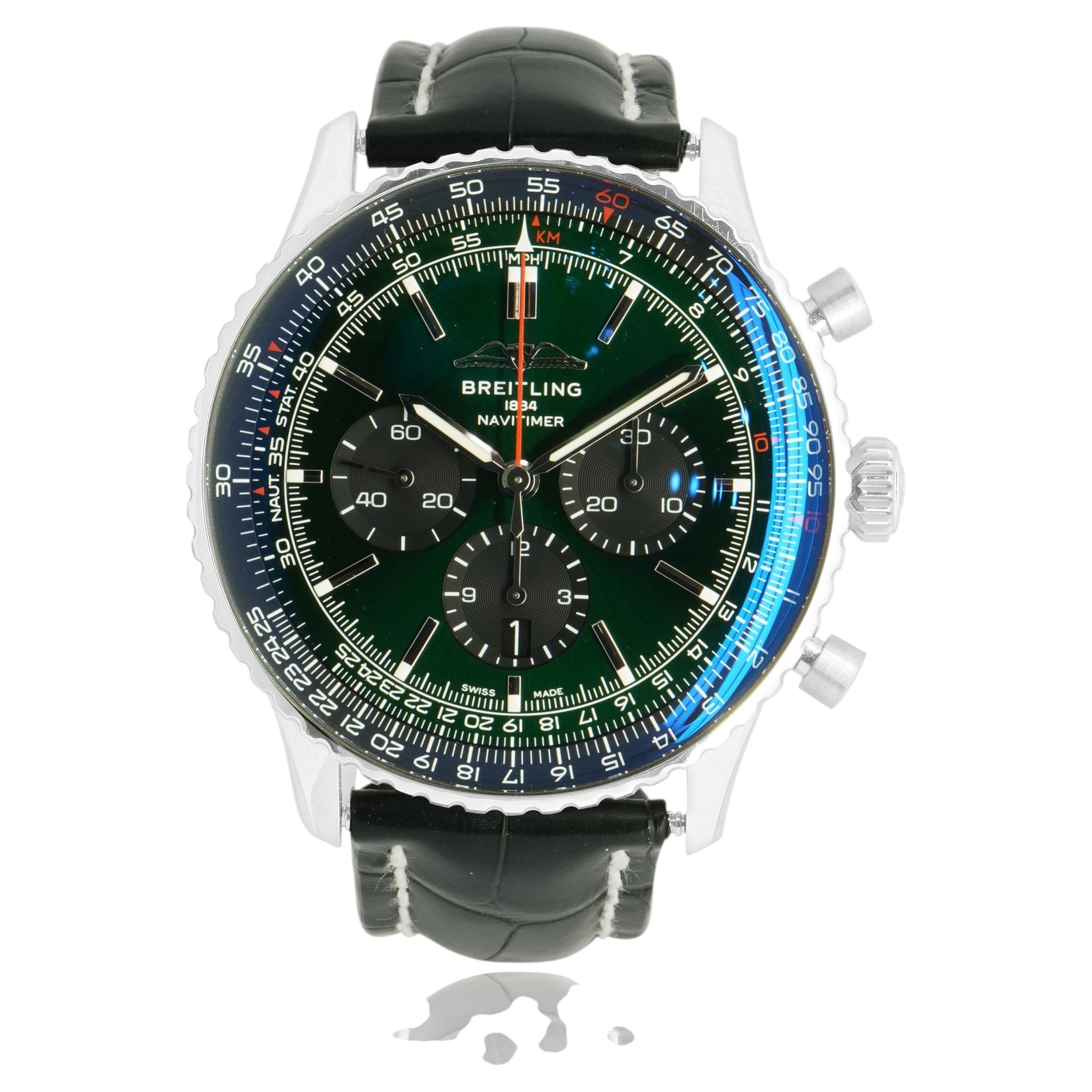 Breitling Navitimer B01 Cronografo in acciaio inossidabile da 46 mm in vendita