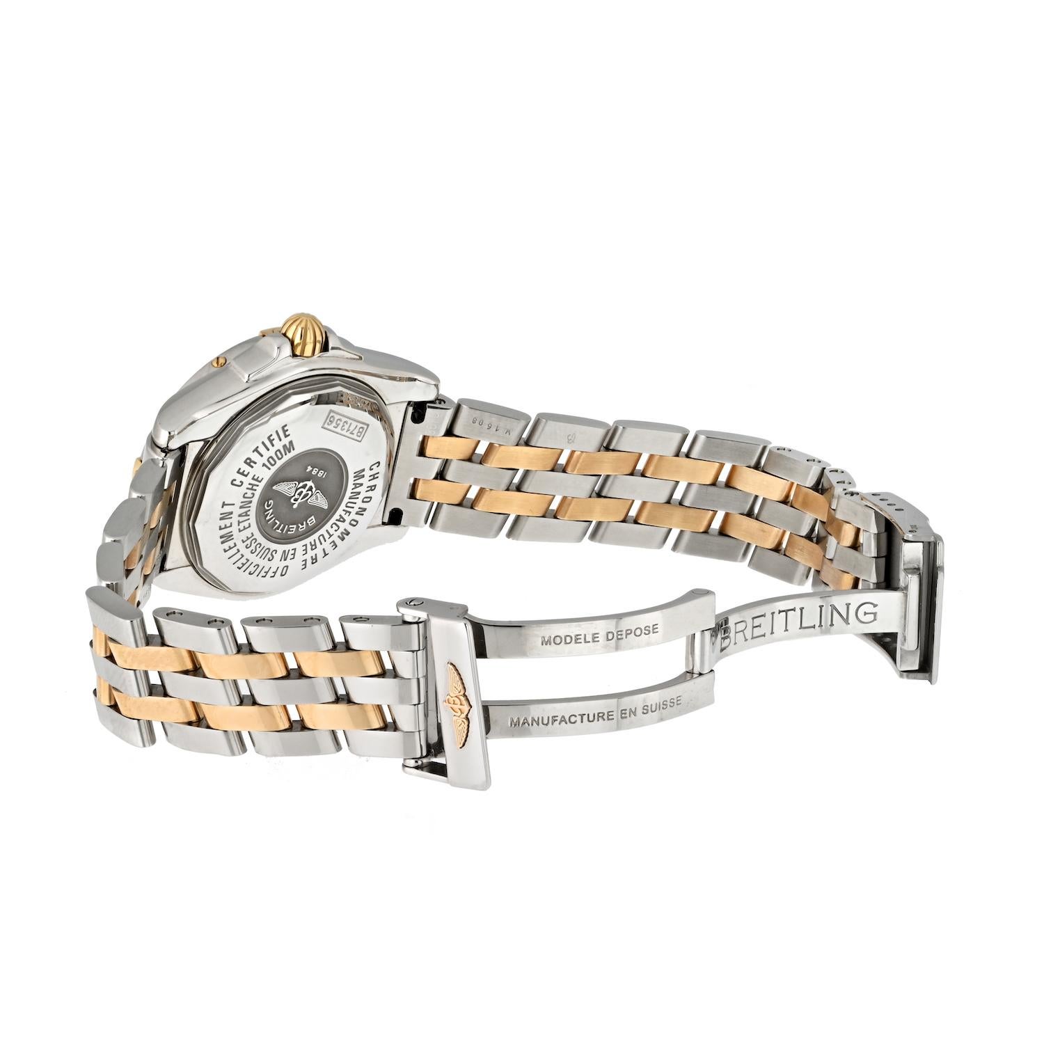 Breitling Starliner 32mm Perlmutt-Diamant-Lünette-Uhr (Moderne) im Angebot
