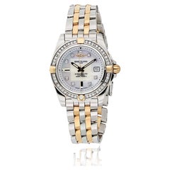 Used Breitling Starliner 32mm Mother Of Pearl Diamond Bezel Watch