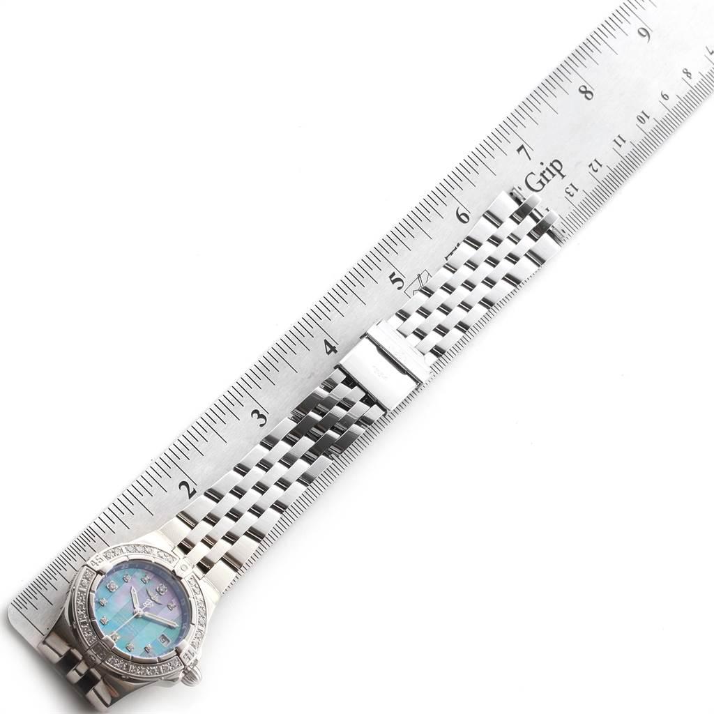 Breitling Starliner Blue Mother of Pearl Diamond Ladies Watch A71340 2