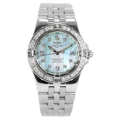 Orologio Breitling Starliner Chronometre 30MM A71340 Mop Diamond Bezel Steele