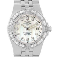 Breitling Starliner Mother of Pearl Diamond Ladies Watch A71340
