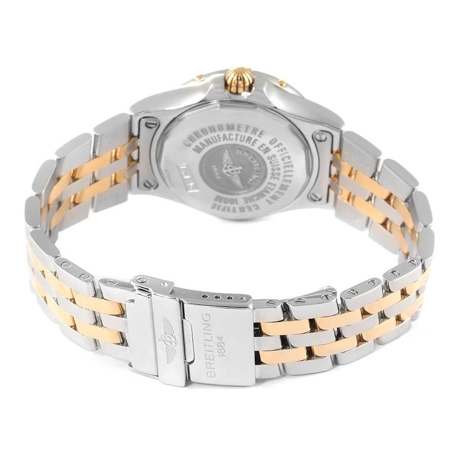Breitling Starliner Stahl Gelbgold MOP Diamond Damenuhr B71340 Box Papiere im Angebot 3