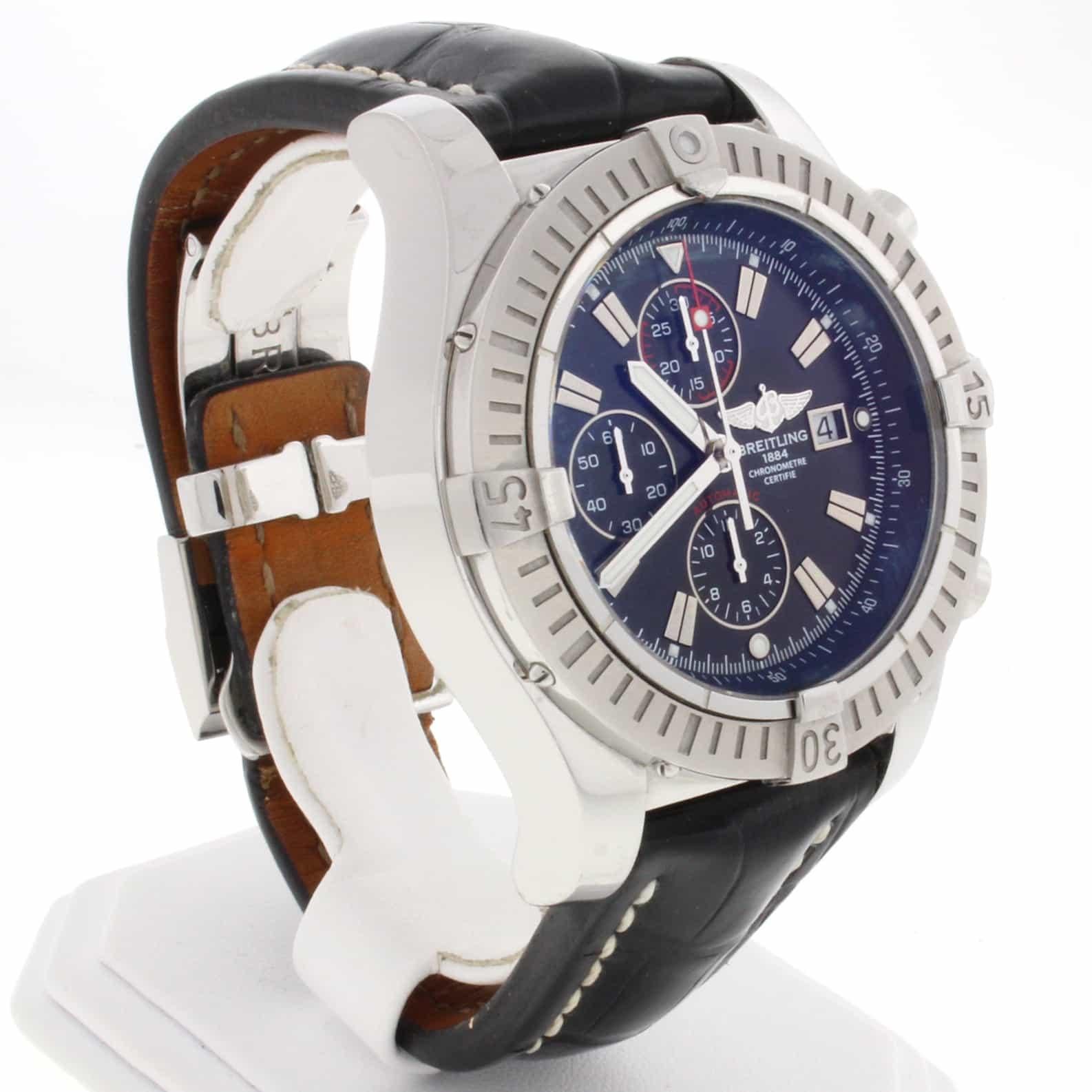 Breitling Super Avenger Chronograph Automatic Stainless Steel Men's Watch For Sale 3
