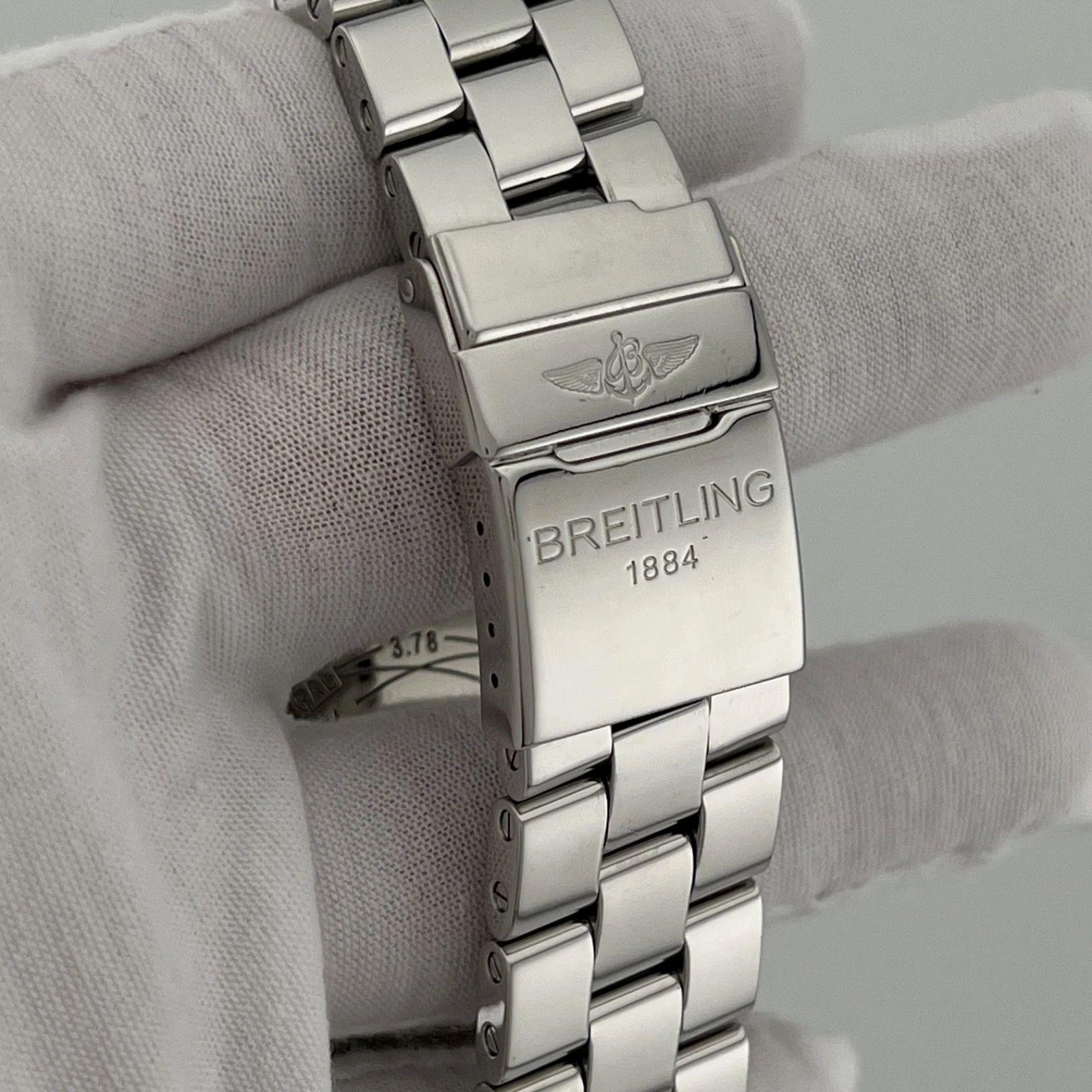 De los hombres Breitling Super Avenger A13370 48mm Cronógrafo Esfera Negra Acero Inoxidable en venta