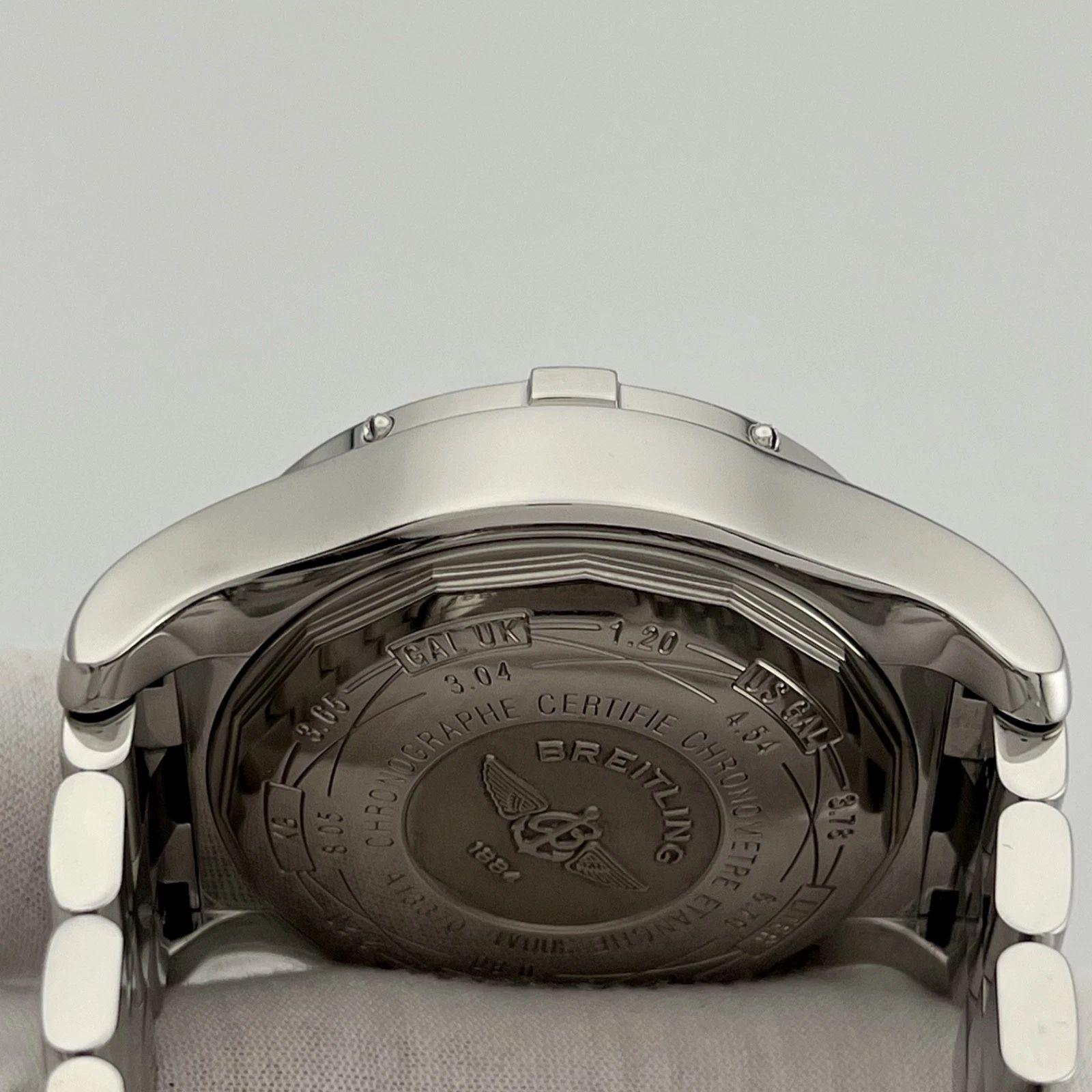 Breitling Super Avenger A13370 48mm Cronógrafo Esfera Negra Acero Inoxidable en venta 1