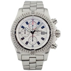 Breitling Super Avenger A13370 Automatic Stainless Steel Watch w/ Box & Papers